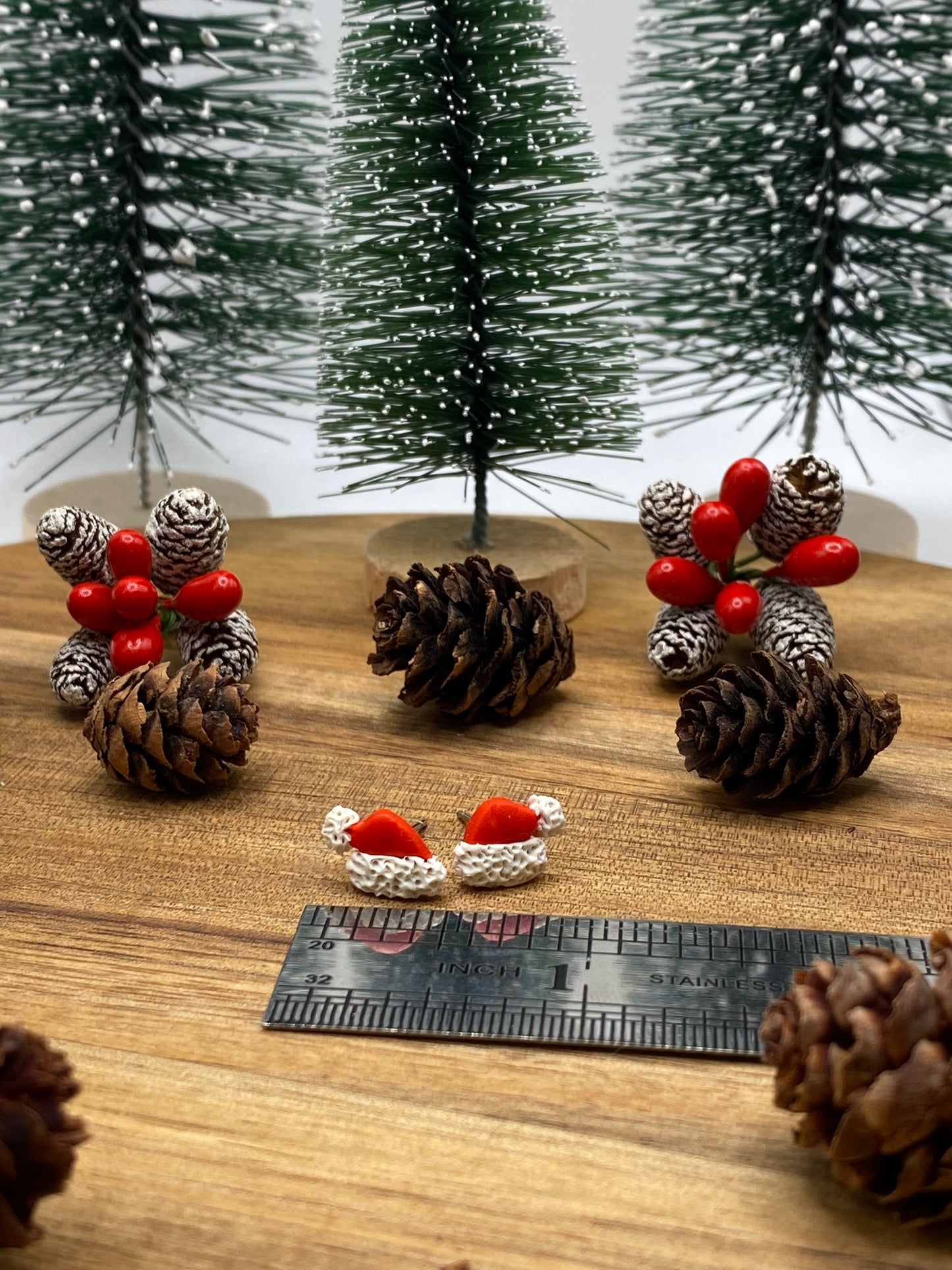 Santa Hat Stud Earrings