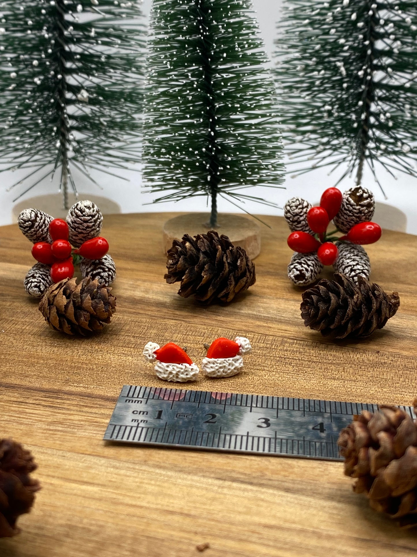 Santa Hat Stud Earrings