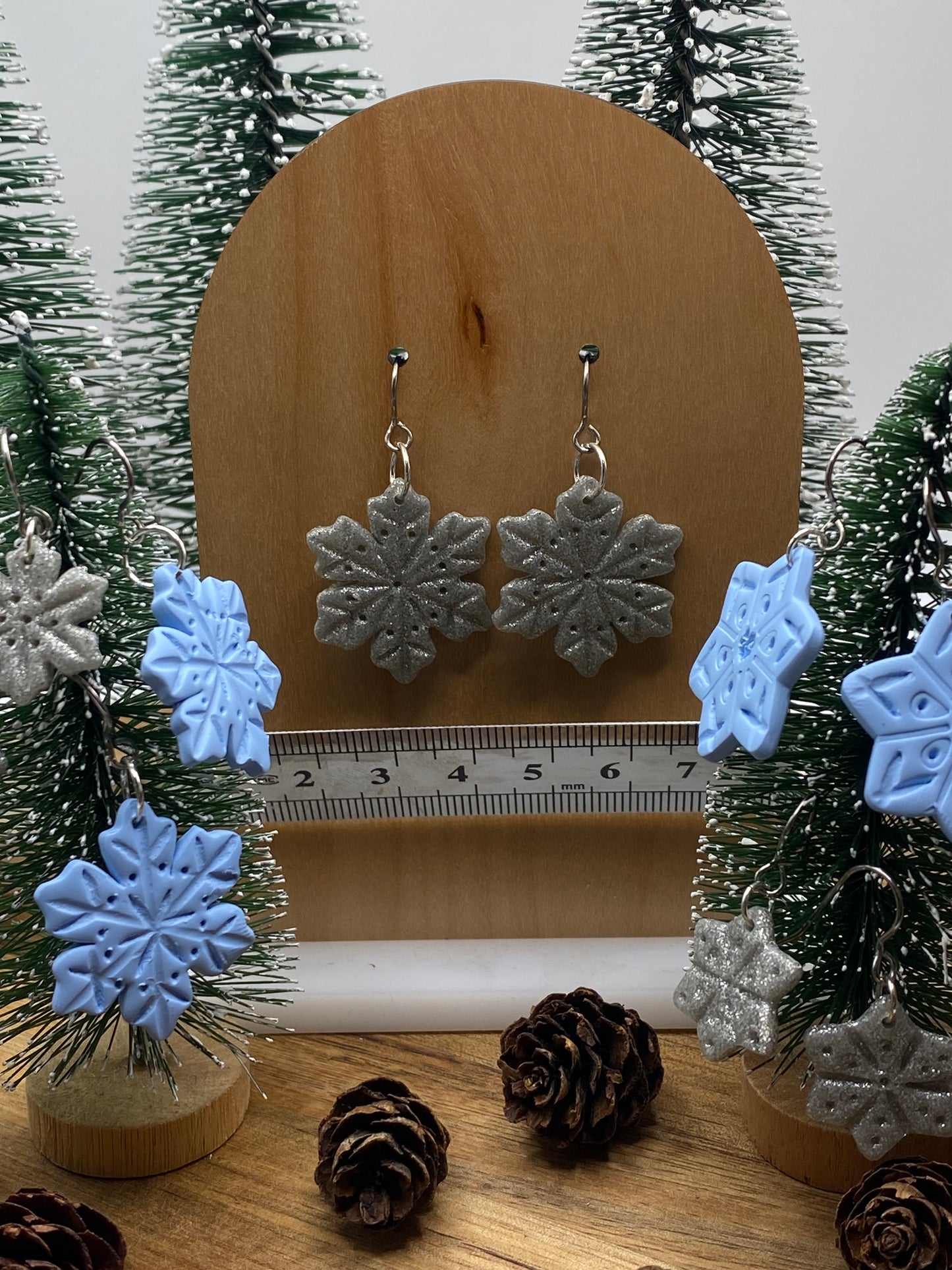 Snowflake Dangle Earrings