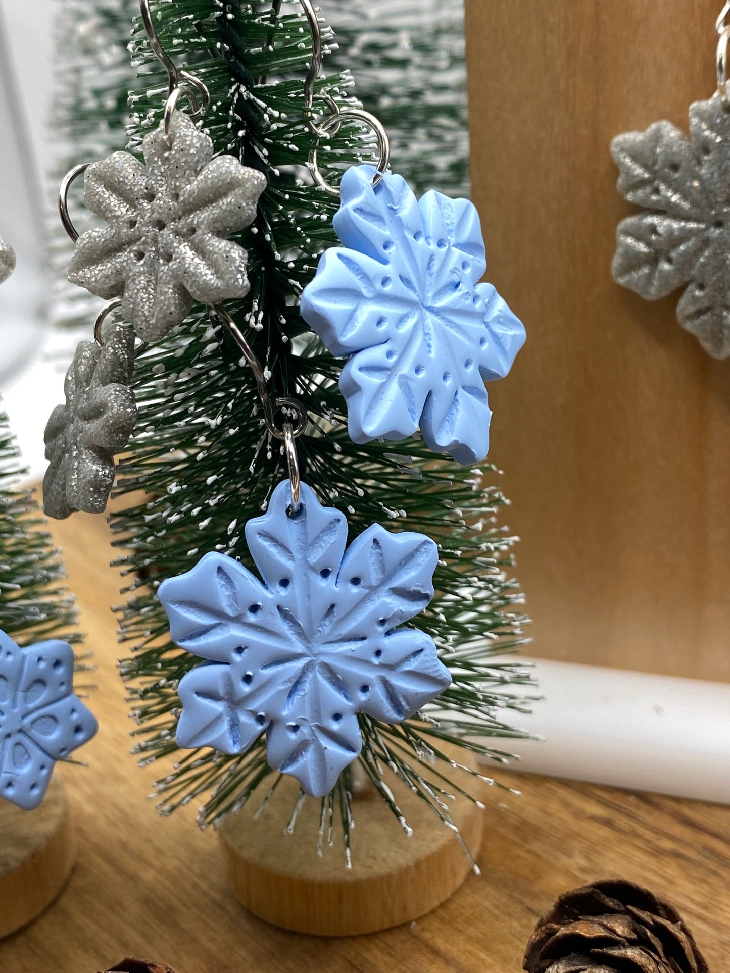 Snowflake Dangle Earrings