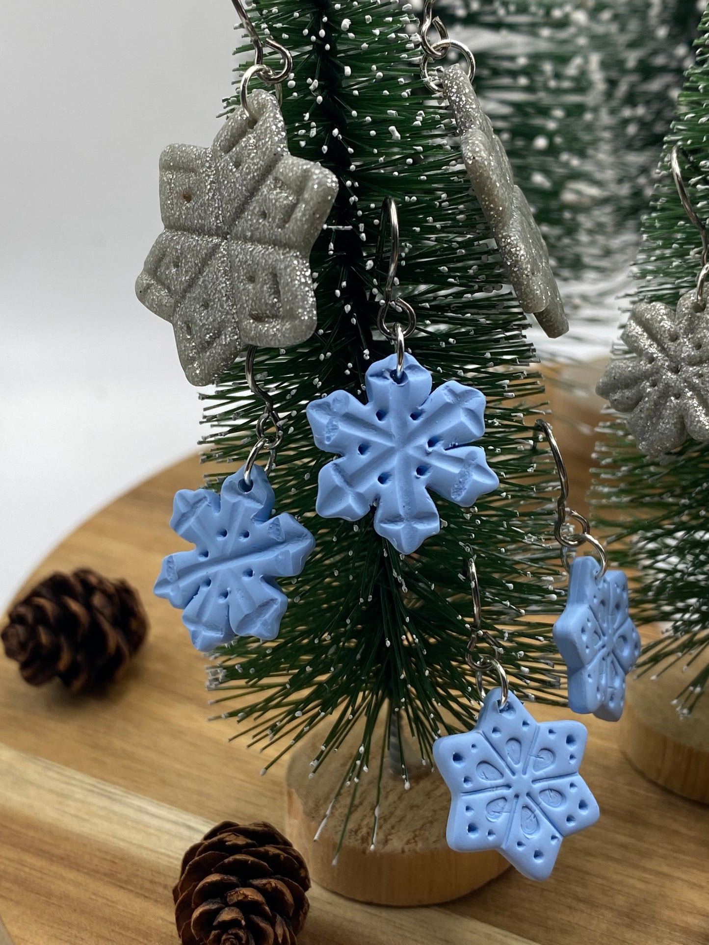 Snowflake Dangle Earrings