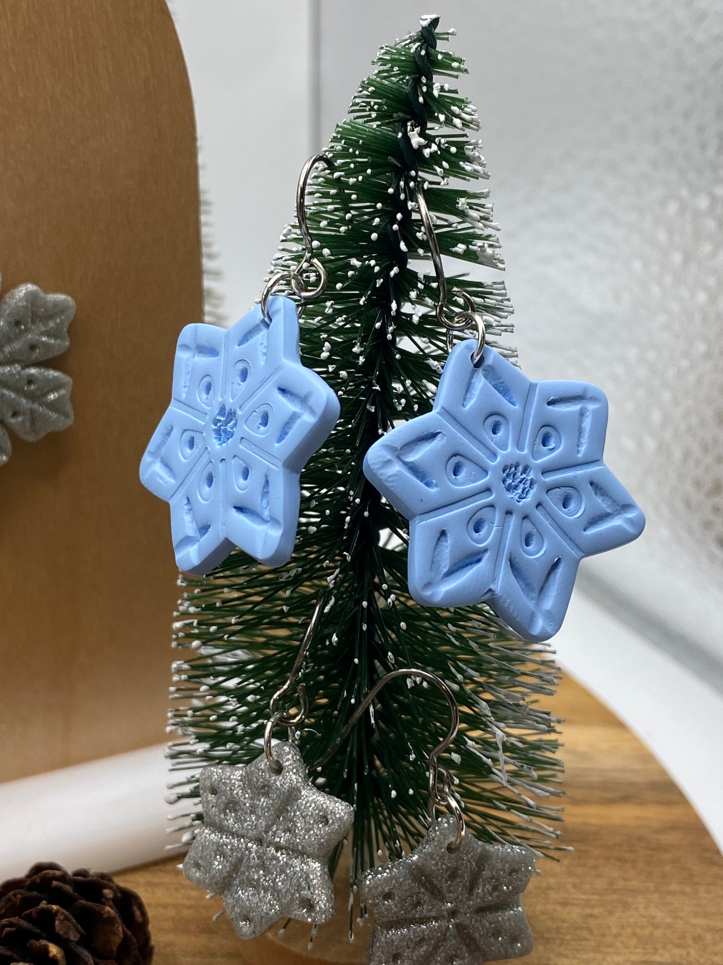 Snowflake Dangle Earrings