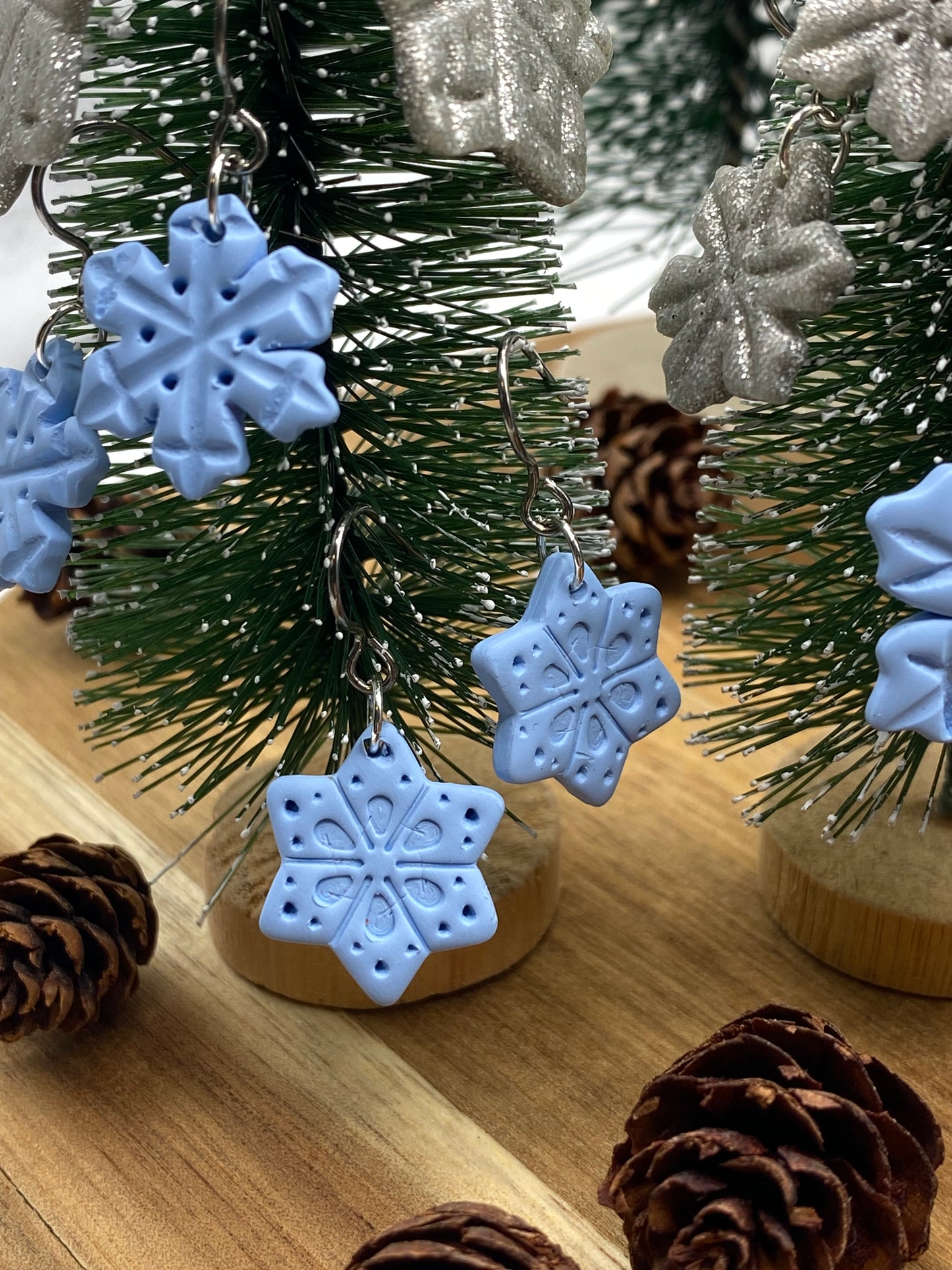 Snowflake Dangle Earrings