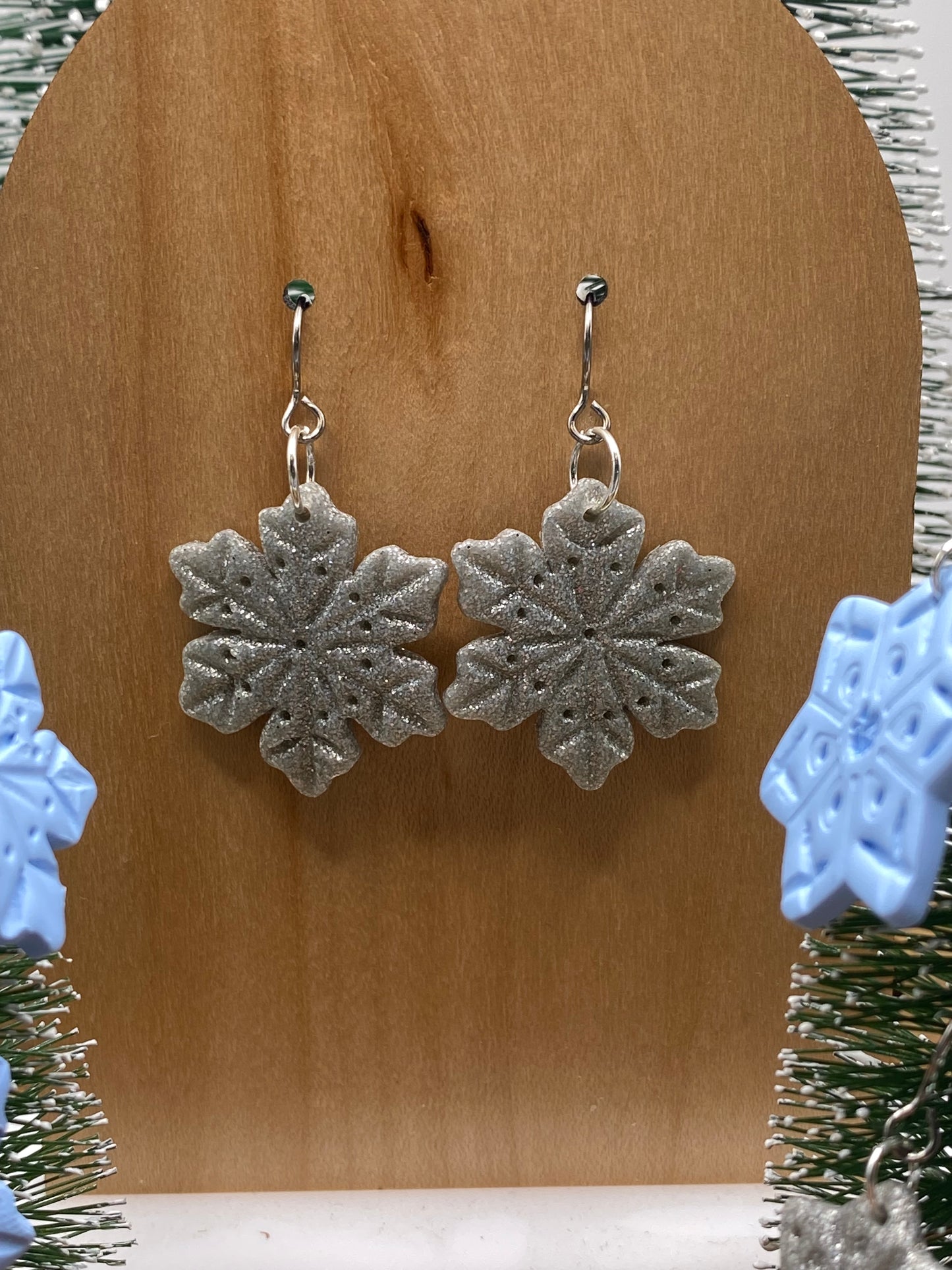 Snowflake Dangle Earrings