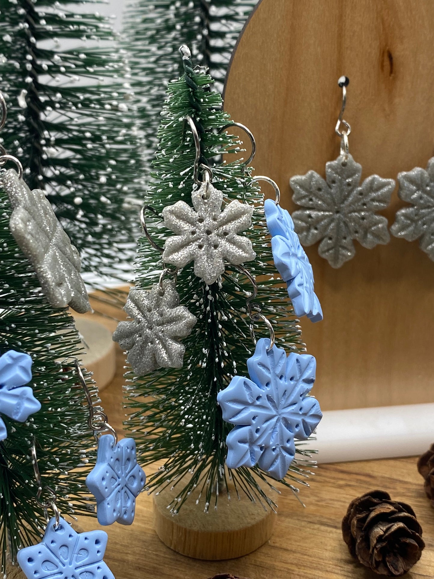 Snowflake Dangle Earrings