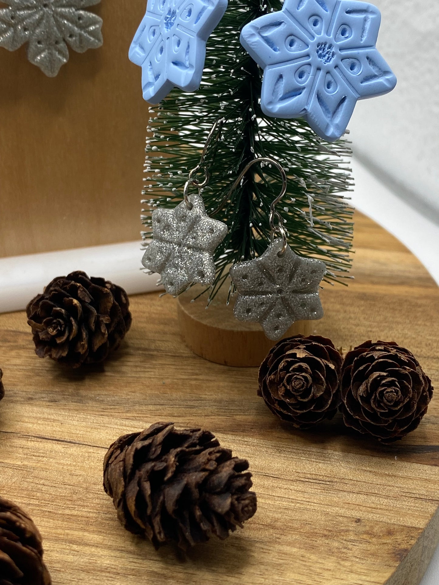 Snowflake Dangle Earrings