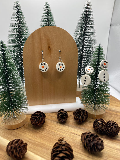 Snowman Dangle Earrings