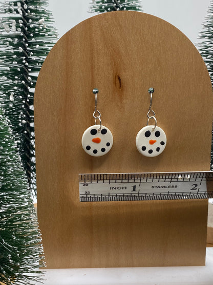 Snowman Dangle Earrings