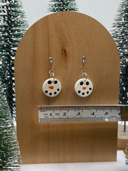 Snowman Dangle Earrings