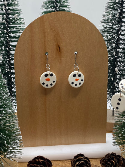 Snowman Dangle Earrings