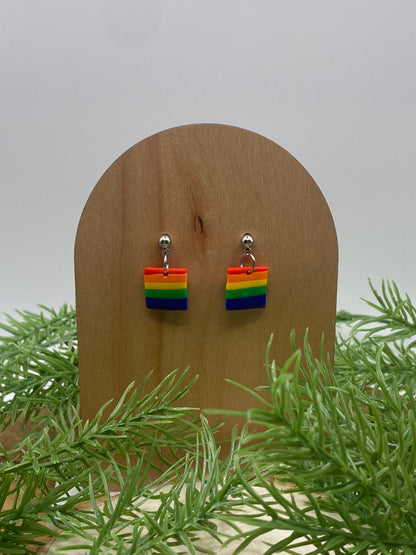 Pride Rainbow Dangle Earrings