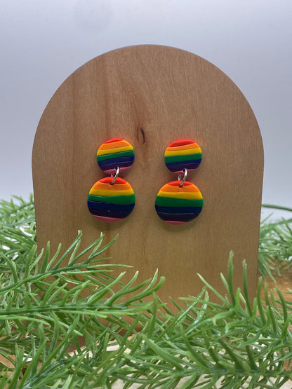 Pride Rainbow Dangle Earrings