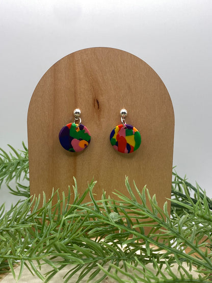 Pride Tie Dye Dangle Earrings