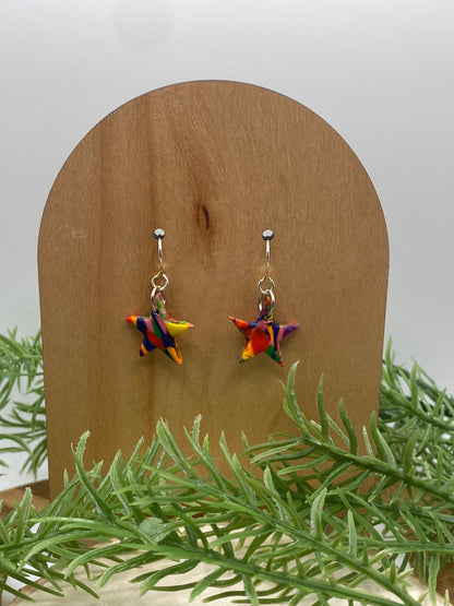 Pride Tie Dye Dangle Earrings