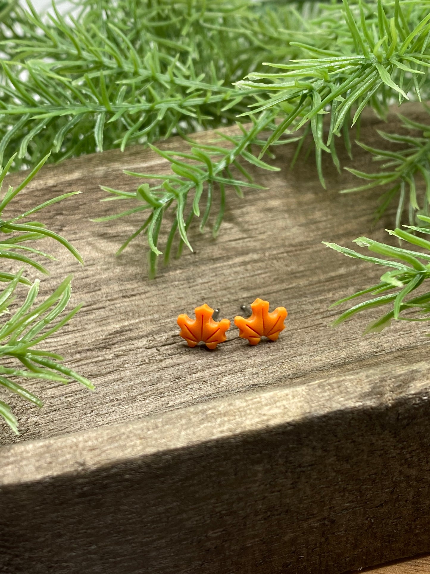 Leaf Stud Earrings