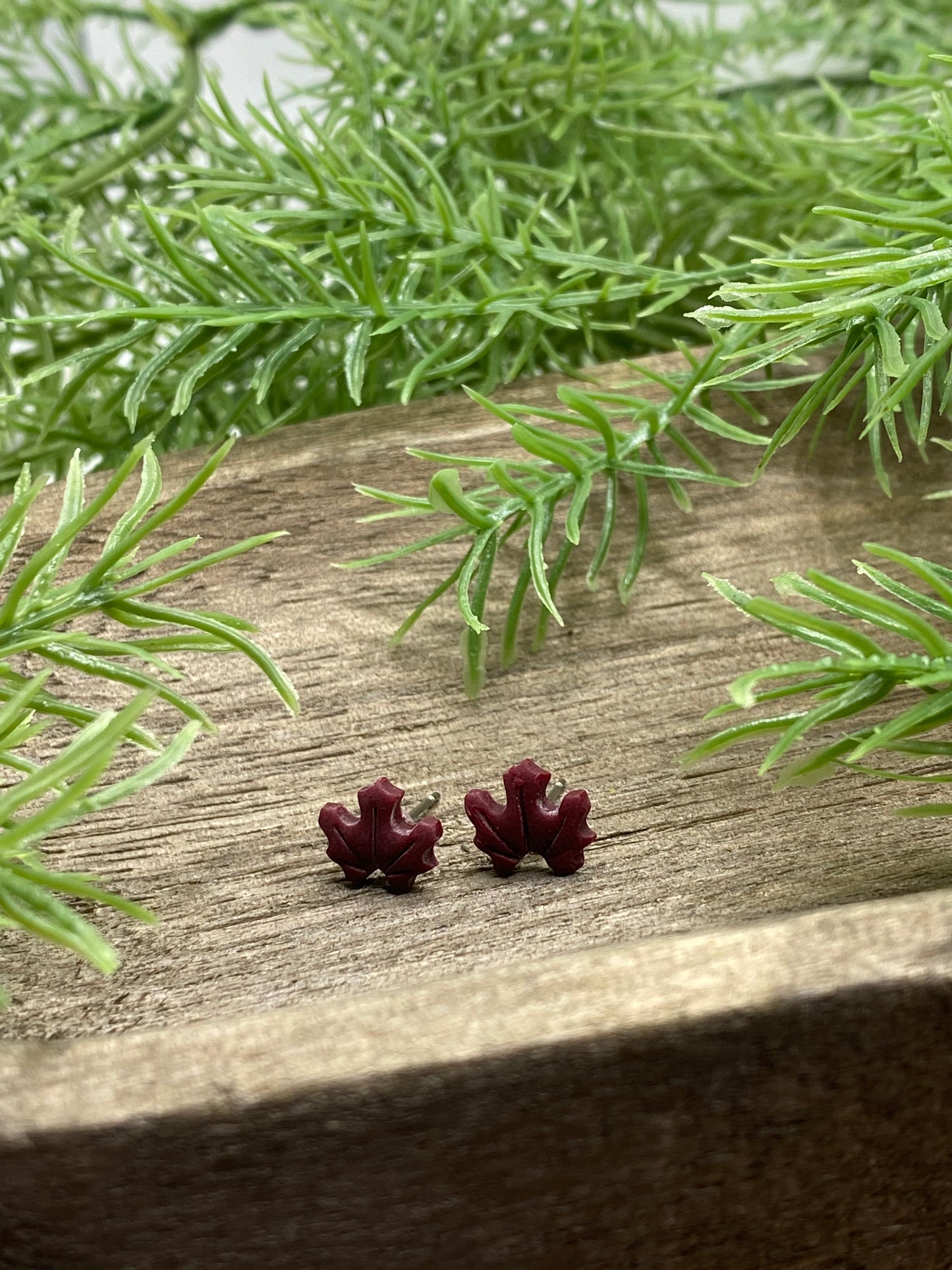 Leaf Stud Earrings