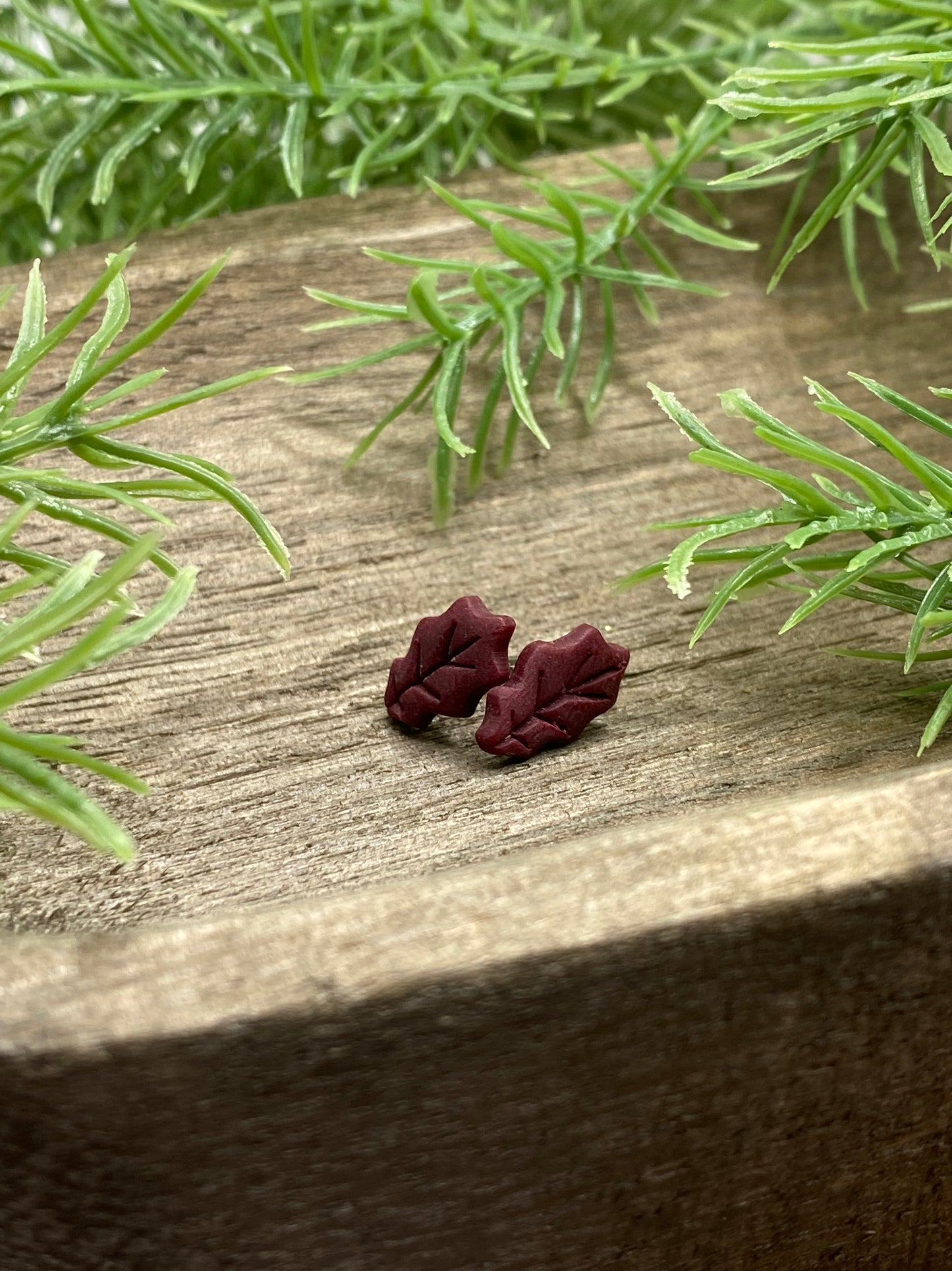 Leaf Stud Earrings