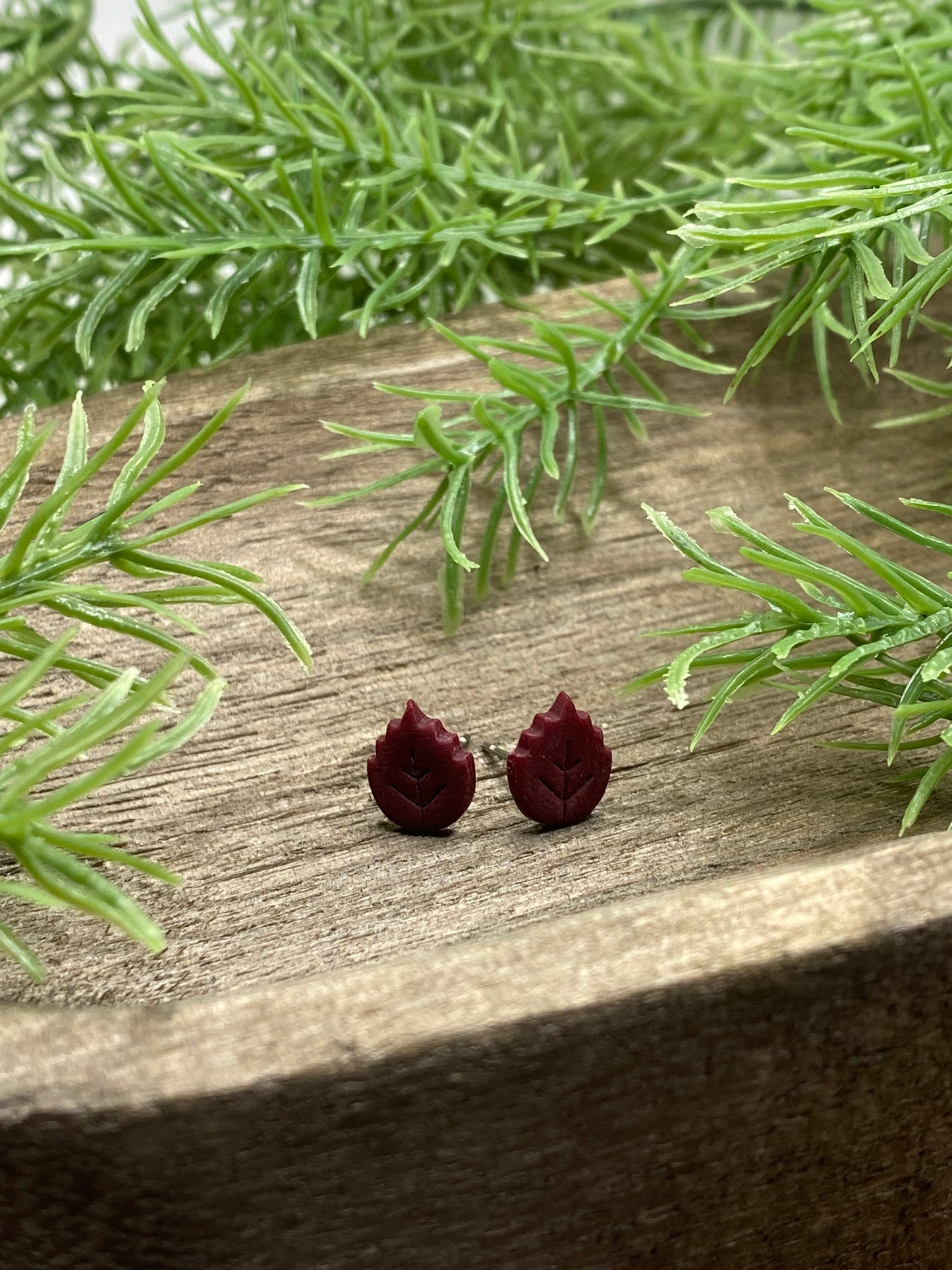 Leaf Stud Earrings