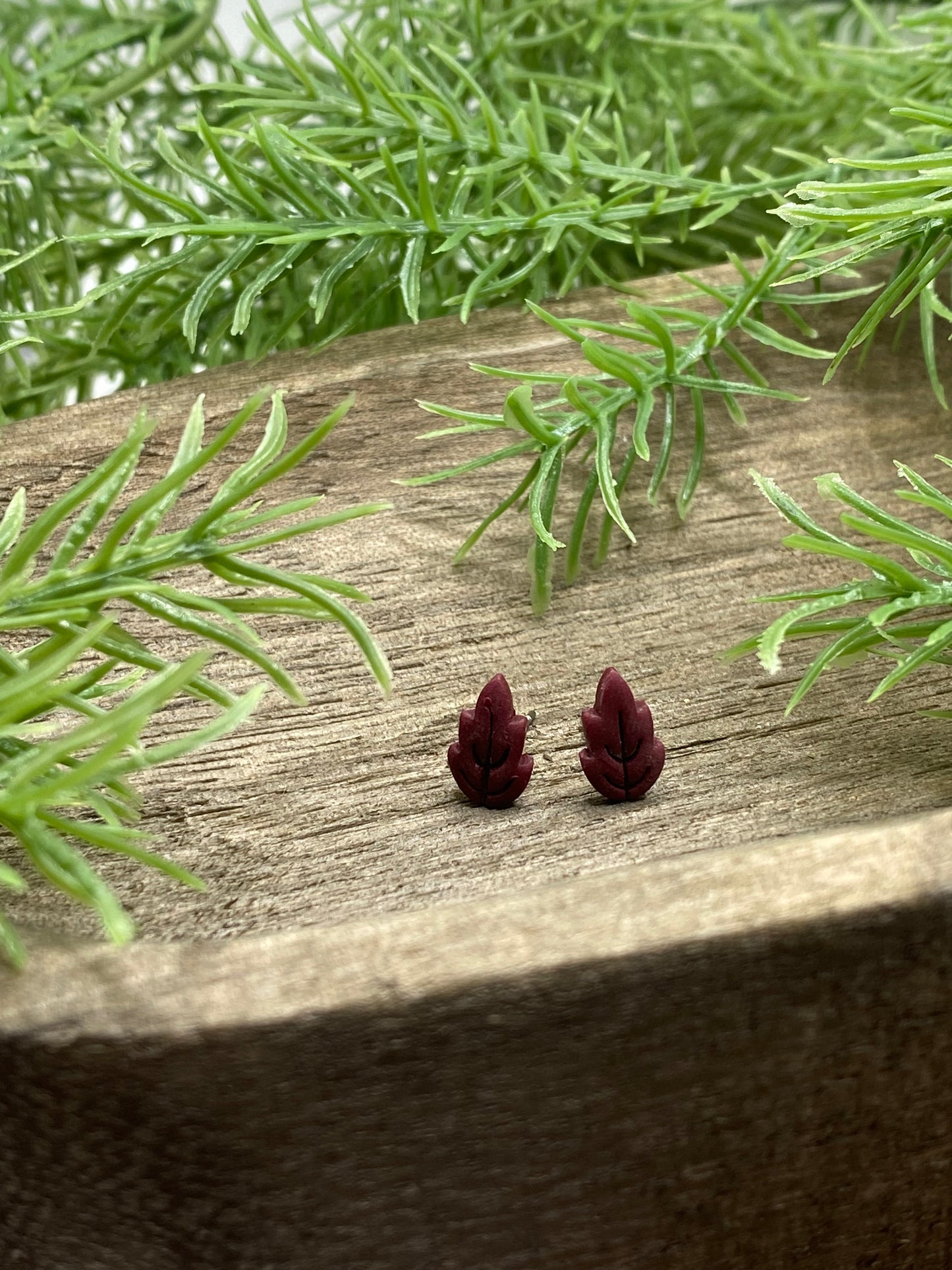 Leaf Stud Earrings