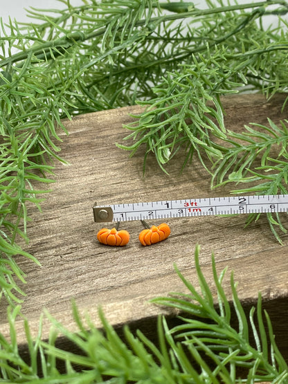 Pumpkin Stud Earrings