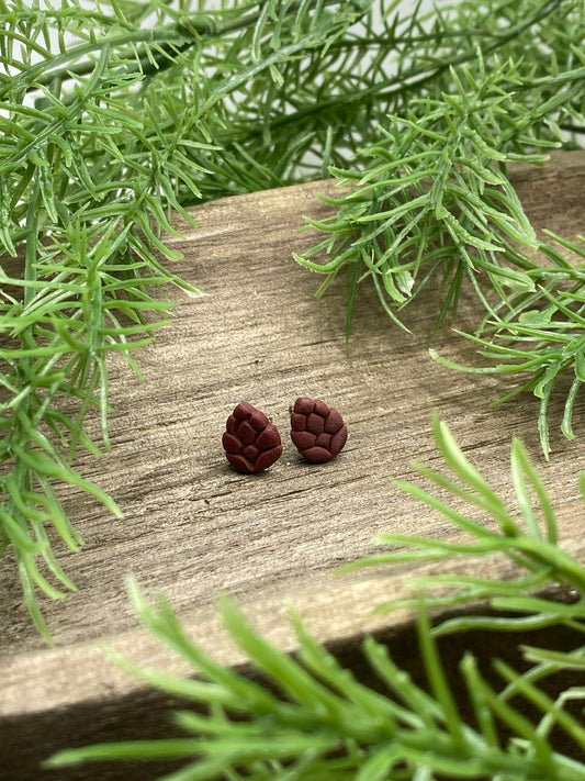 Pinecone Stud Earrings