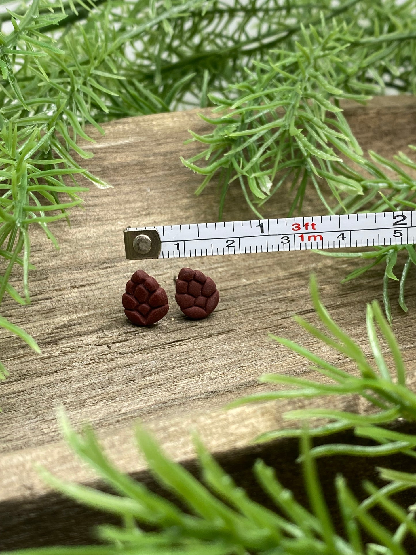 Pinecone Stud Earrings