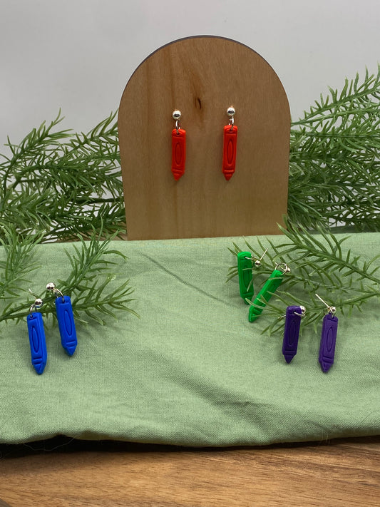 Crayon Dangle Earrings