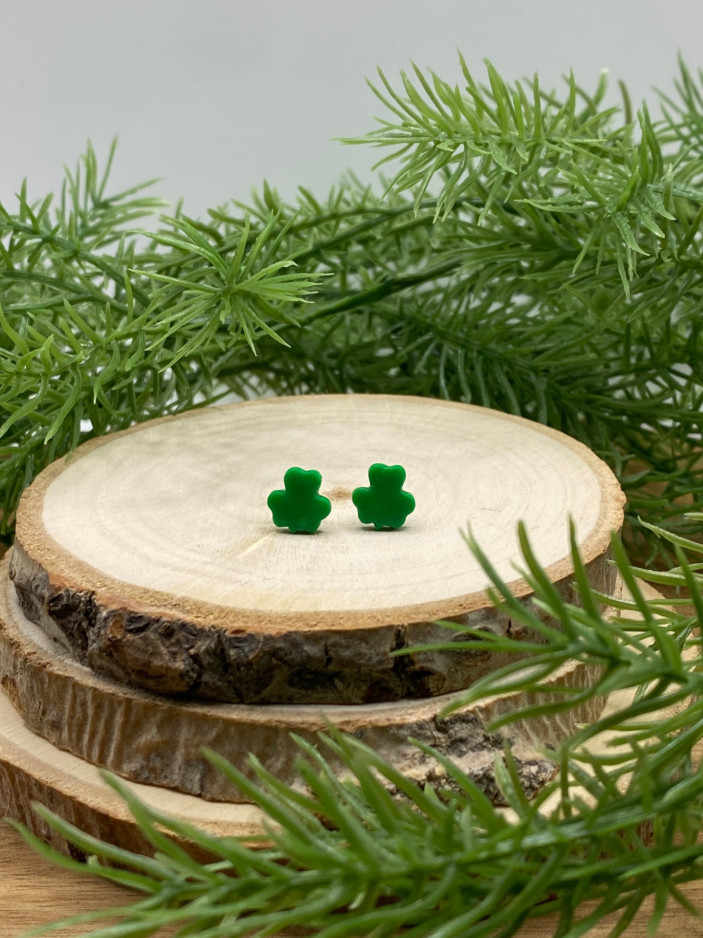 Shamrock Stud Earrings