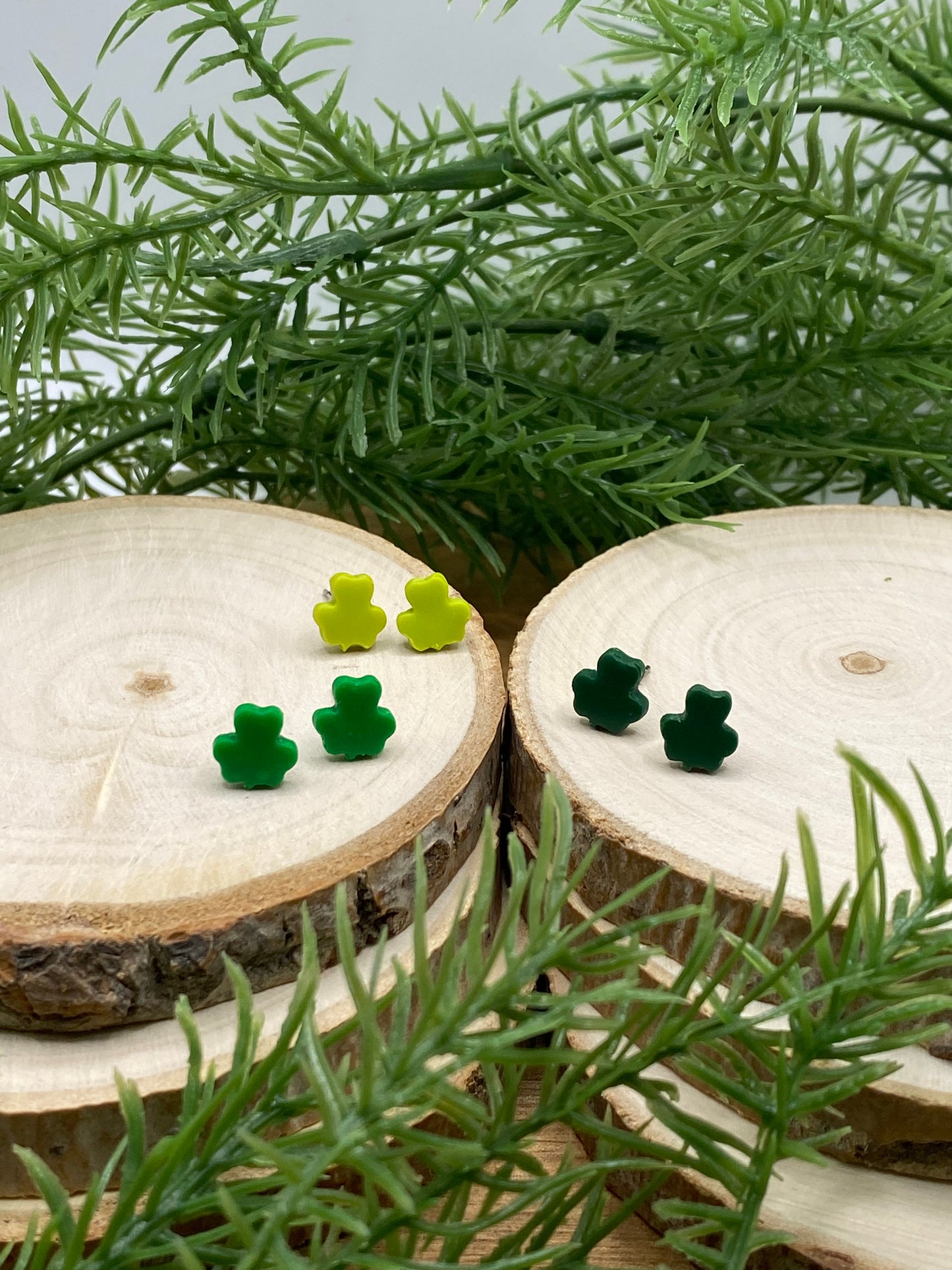 Shamrock Stud Earrings