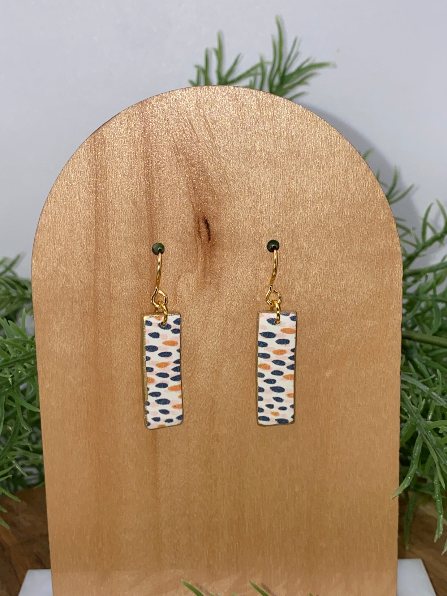 Polka Dot Dangle Earrings