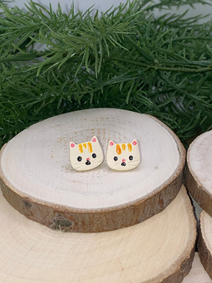 Cat Stud Earrings